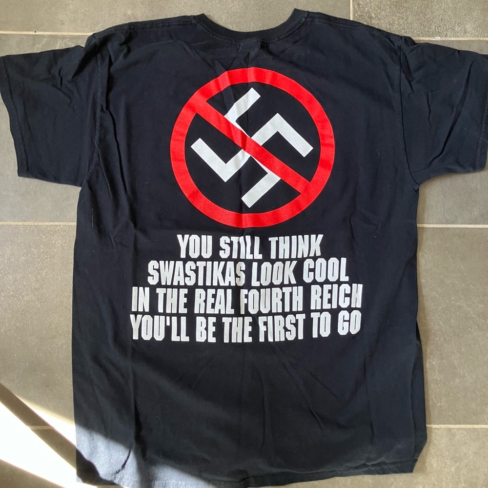 Napalm Death antiracism shirt size large